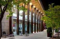 Eileen and Allen Anes Studio Theatre Evening Courtyard