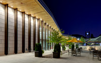 Eileen and Allen Anes Studio Theatre Evening Courtyard