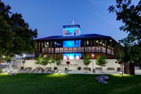 Engelstad Shakespeare Theatre at Night